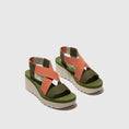 Load image into Gallery viewer, YABI / ARMY GREEN+TEA ROSE