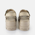 carregar imagem na visualização da galeria, GARDENIA-BUFFALO-LONDON-1602190-ASPHA-TS-SANDAL-BEIGE-5