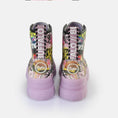 carregar imagem na visualização da galeria, GARDENIA-BUFFALO-LONDON-162224-ASPHA-LACE-UP-HI-PURPLEBLK-3