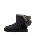 Load image into Gallery viewer, W MINI B. FUZZY BOW / BLK
