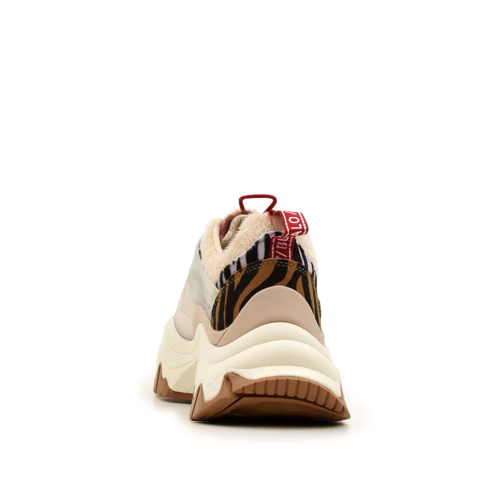 TRAIL ONE / BROWN+CREAM+RED AN