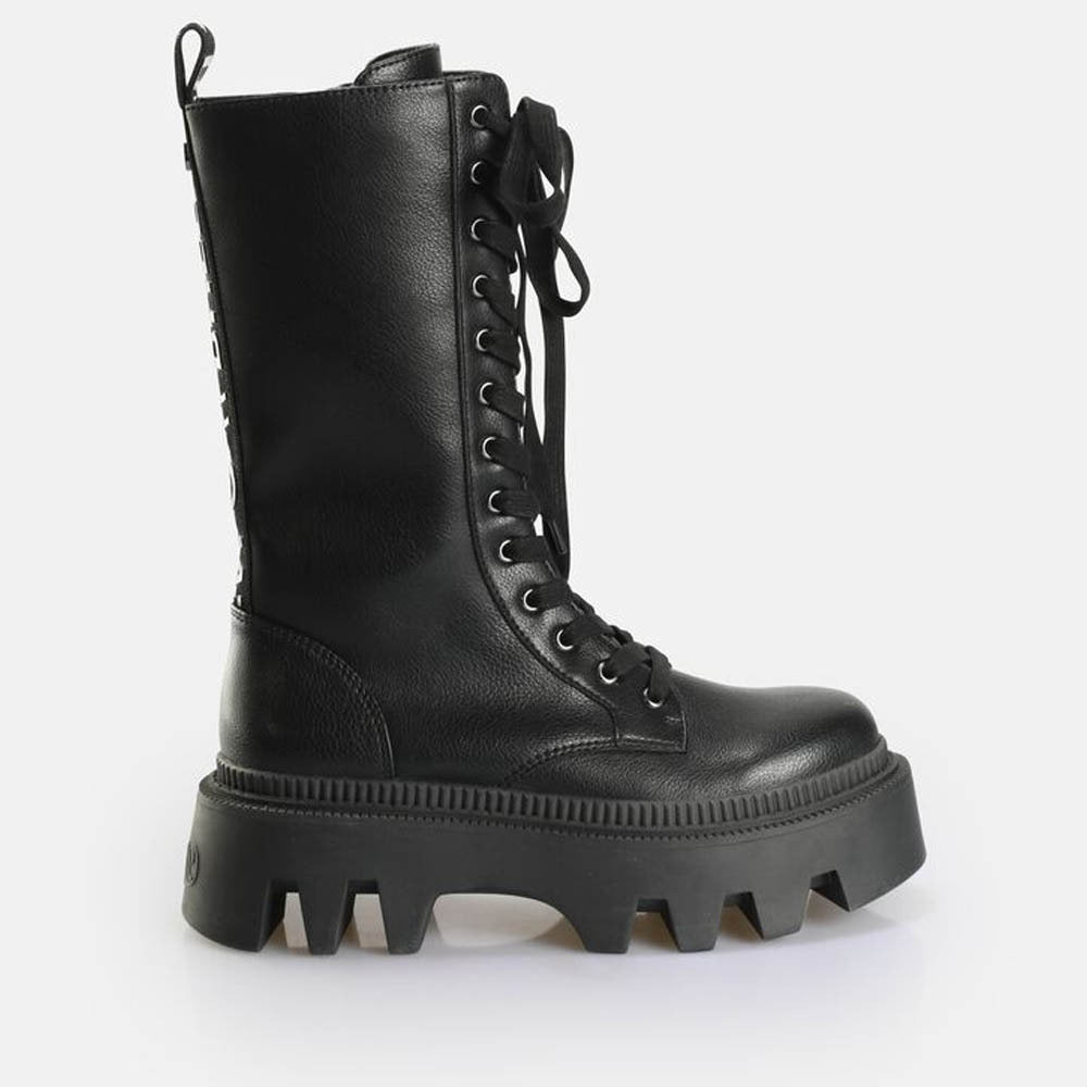 FLORA LACEUP HI / BLACK