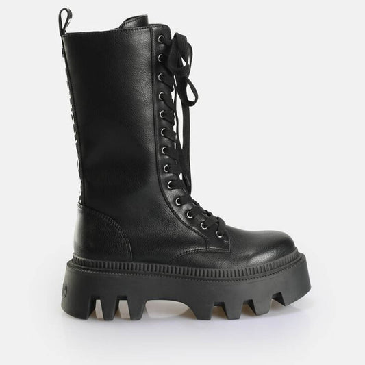 FLORA LACEUP HI / BLACK