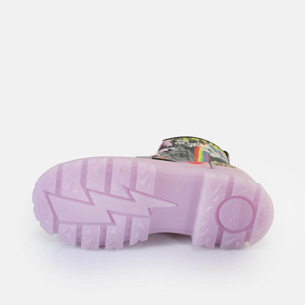ASPHA LACE UP HI / PURPLE+BLK