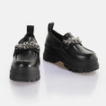 carregar imagem na visualização da galeria, ASPHA LOAFER TC / BLACK+SILVER
