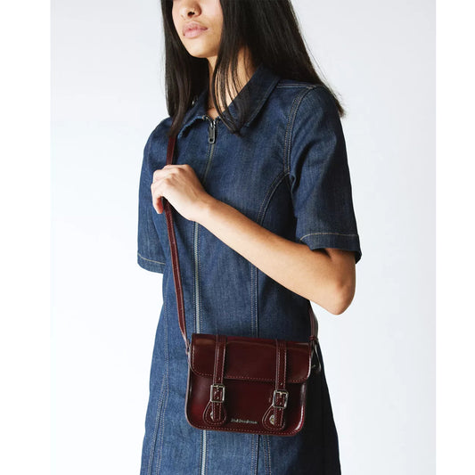 7 INC VEGAN CROSSBODY BAG / CHERRY RED