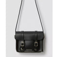 Load image into Gallery viewer, 7 INCH LEATHER CROSSBODY BAG / BLACK SMOOTH
