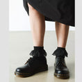 Load image into Gallery viewer, DR.MARTENS-AD097001-FRILLSOCK-BLACK-1
