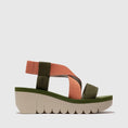 Load image into Gallery viewer, YABI / ARMY GREEN+TEA ROSE
