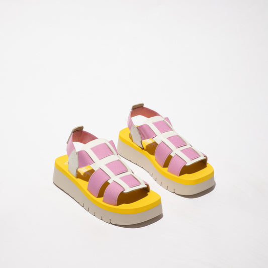 SAMB / WHITE+PINK+YELLOW