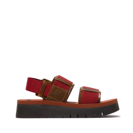 SORU / CAMEL+DARK RED+BRICK