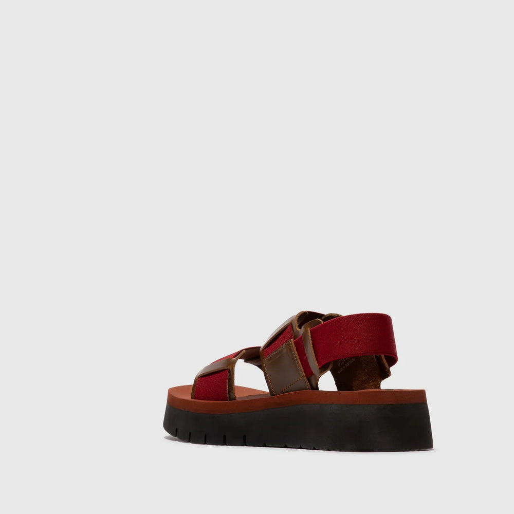 SORU / CAMEL+DARK RED+BRICK