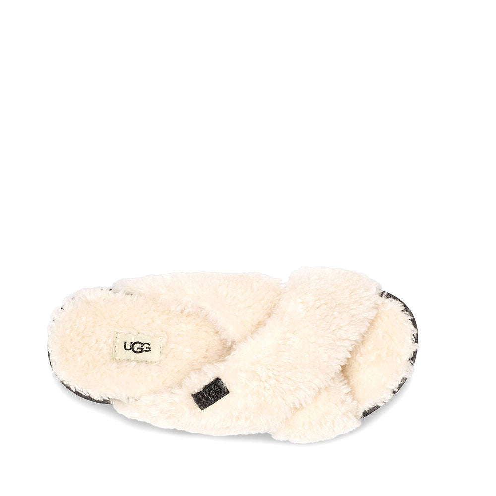 FUZZ SUGAR CRS SLIDE / NAT+BLK