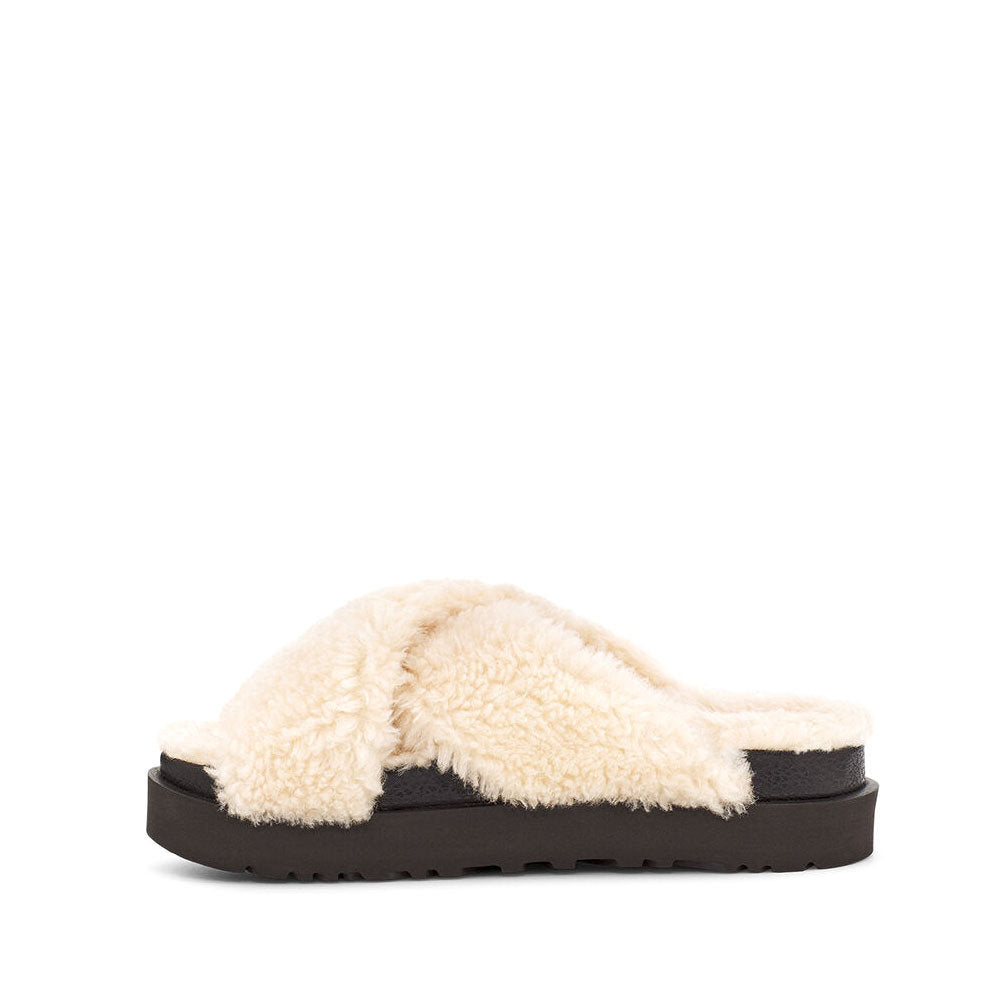 FUZZ SUGAR CRS SLIDE / NAT+BLK