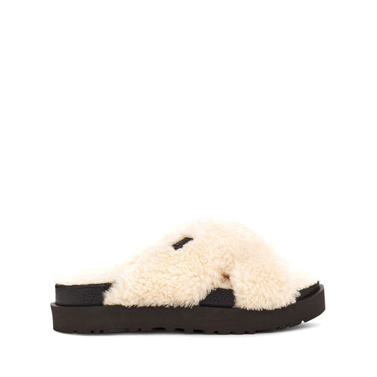 FUZZ SUGAR CRS SLIDE / NAT+BLK