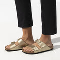 Load image into Gallery viewer, GARDENIA-BIRKENSTOCK-1016111-ARIZONA-BF-N-GOLD-2
