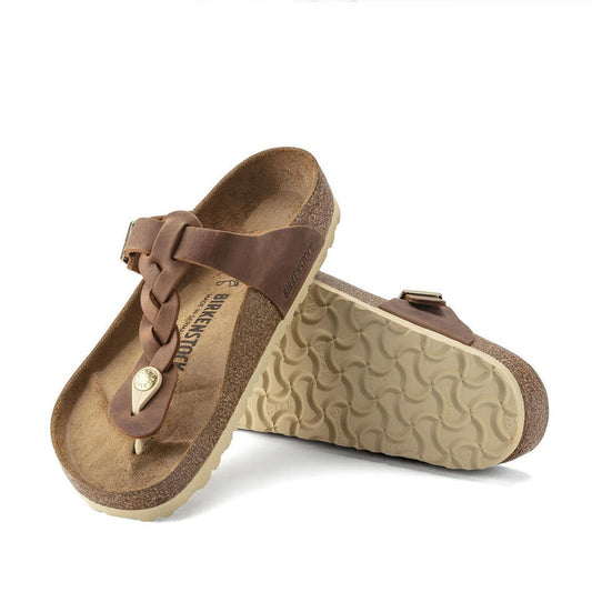 GIZEH BRAIDED LEOI R / COGNAC