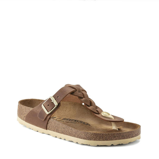 GIZEH BRAIDED LEOI R / COGNAC