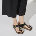Load image into Gallery viewer, GARDENIA-BIRKENSTOCK-1021467-GIZEHBBLENAHIGHSHINER-BLACKHEX-7
