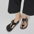 Load image into Gallery viewer, GARDENIA-BIRKENSTOCK-1021467-GIZEHBBLENAHIGHSHINER-BLACKHEX-8
