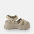 carregar imagem na visualização da galeria, GARDENIA-BUFFALO-LONDON-1602190-ASPHA-TS-SANDAL-BEIGE-4
