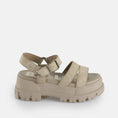 carregar imagem na visualização da galeria, GARDENIA-BUFFALO-LONDON-1602190-ASPHA-TS-SANDAL-BEIGE
