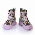 carregar imagem na visualização da galeria, GARDENIA-BUFFALO-LONDON-162224-ASPHA-LACE-UP-HI-PURPLEBLK-1
