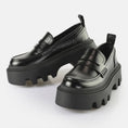 carregar imagem na visualização da galeria, GARDENIA-BUFFALO-LONDON-1622355-FLORA-LOAFER-BLACK-5
