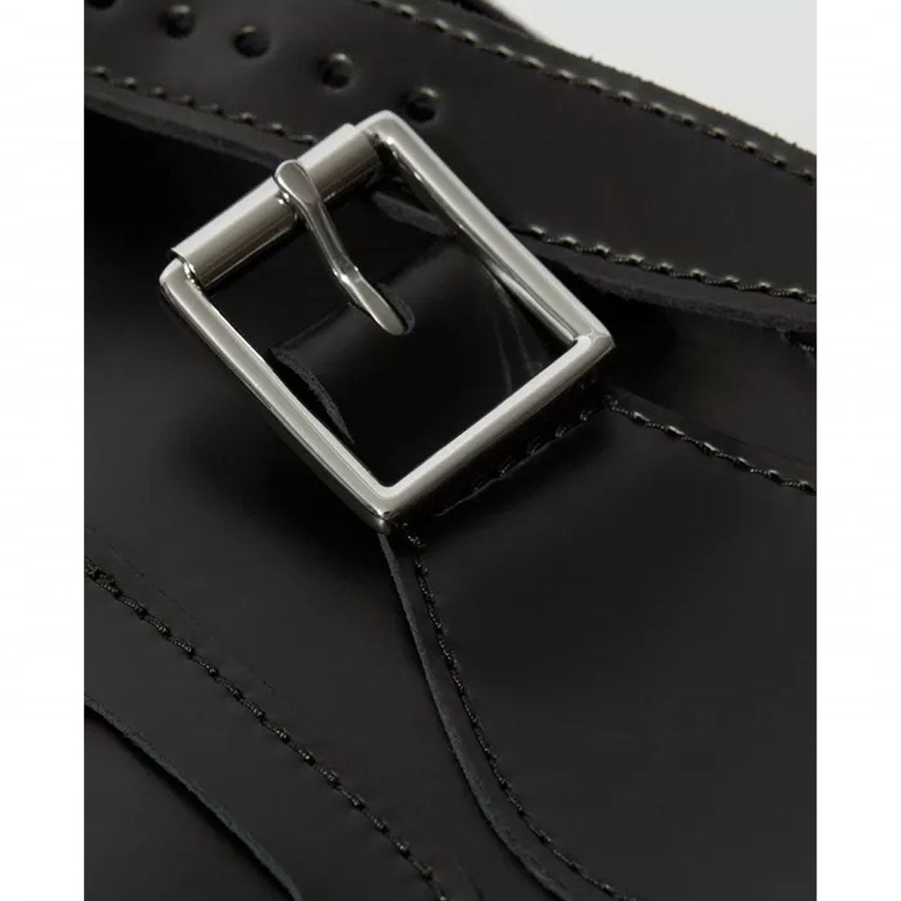 11 INCH KIEV SMOOTH LEATHER SATCHEL / BLACK