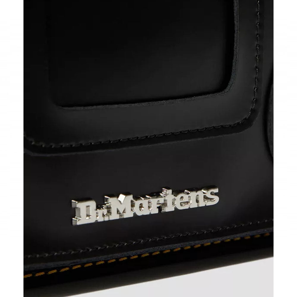 11 INCH KIEV SMOOTH LEATHER SATCHEL / BLACK
