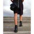 carregar imagem na visualização da galeria, 11 INCH KIEV SMOOTH LEATHER SATCHEL / BLACK
