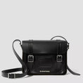 carregar imagem na visualização da galeria, 11 INCH KIEV SMOOTH LEATHER SATCHEL / BLACK
