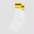 carregar imagem na visualização da galeria, GARDENIA-DR.MARTENS-AC681103-ATHLETICLOGOSOCK-WHITE_YELLOW
