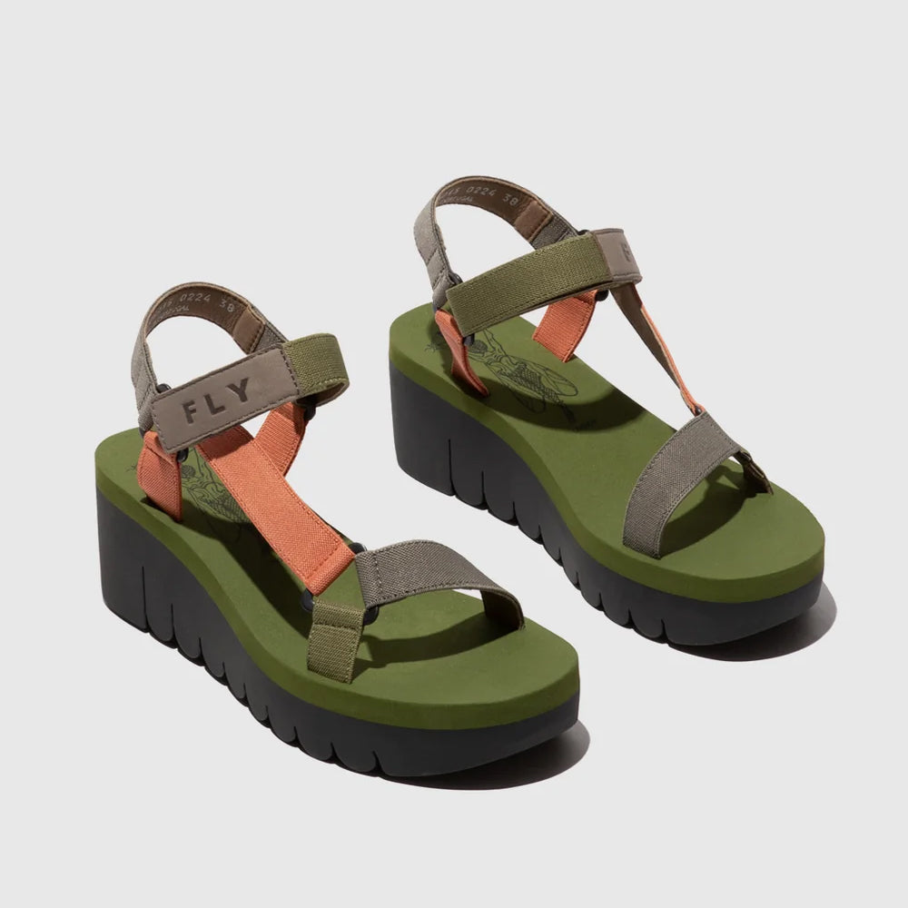YEFA / GREY+MULTI+ARMY GREEN