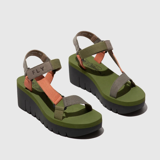 YEFA / GREY+MULTI+ARMY GREEN