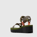 Load image into Gallery viewer, YEFA / GREY+MULTI+ARMY GREEN

