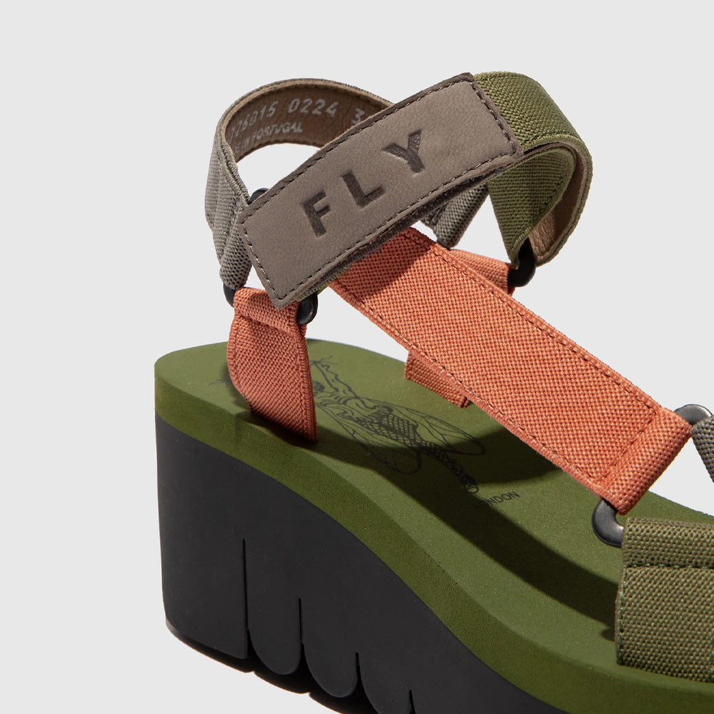 YEFA / GREY+MULTI+ARMY GREEN