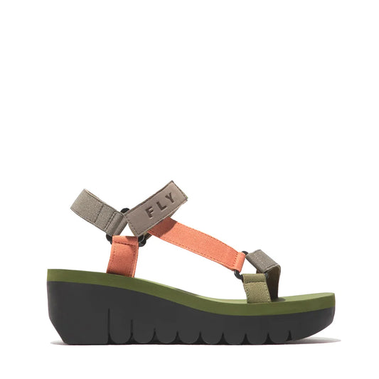 YEFA / GREY+MULTI+ARMY GREEN