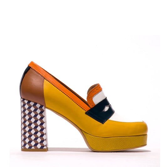 EROK / WHITE+YELLOW+NAVY+ORANGE+CAMEL