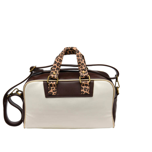 MICRO REYNOLDS LEOPARD / DARK BROWN+ECRU+GOLD
