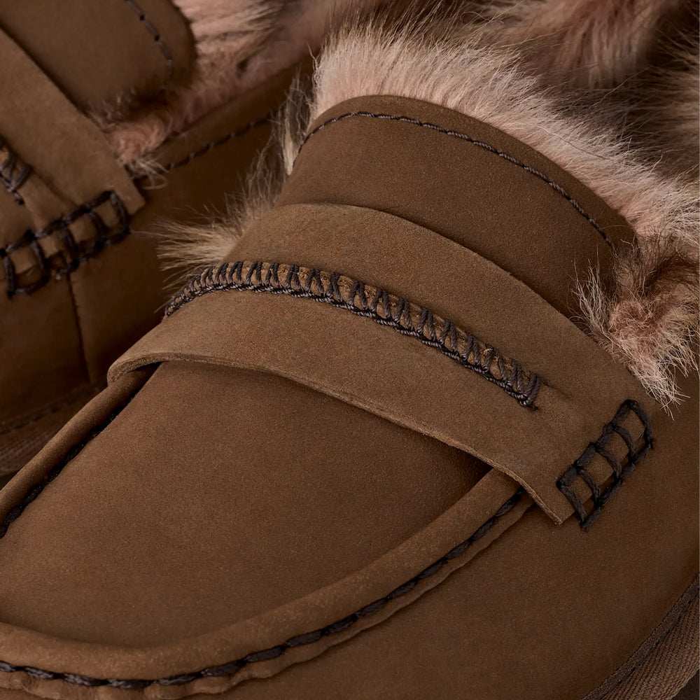 W ELLIS NUBUCK LOAFER / DARK CHESTNUT